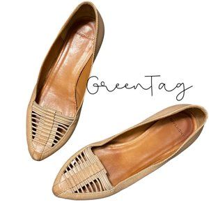 Givenchy Pointed Toe Strappy Nude Flats